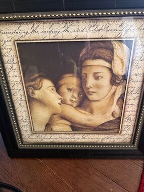 Classic Sepia Family Portrait Poster in Brown and Cream